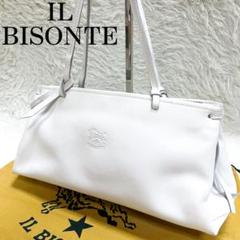 ★美品★イルビゾンテ 本革 ハンドバッグ ブラウン シボ革 ロゴ型押し レザーバッグ | スタンダードコレクション | コレクション | IL