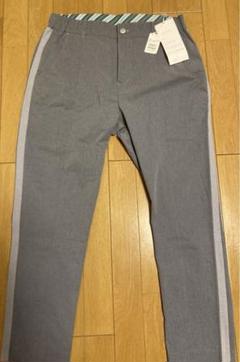 新品★スーパーサンクス　superthanks ラインパンツ　グレー　Lのサムネイル