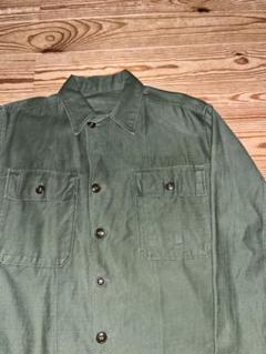50s アメリカ軍 ユーティリティシャツ OG-107 【最初期】 1960s US.ARMY OG107 ユーティリティシャツ 1st後期 表記S