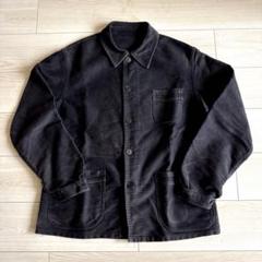 希少　50's モンサンミッシェル　モールスキン　フランス　ブラック　ワーク
