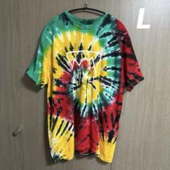 screp スクレップ　タイダイ　Tシャツ　ラスタカラー　レゲエ　L