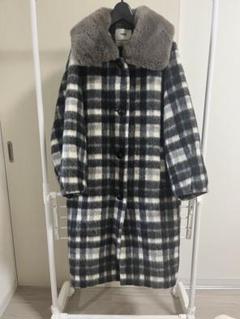 ND597さ@ FURFUR 美品 ウール チェックロングコート F 2025年最新】fur fur レディース ロングコートの人気アイテム