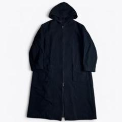 【90s】Y's for men ウール ダブルジップ フーデッドコート 黒