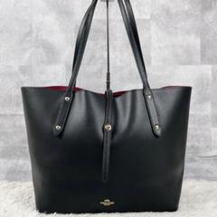 COACH コーチ　トートバッグ　黒/赤　北川景子さん着用 COACH コーチ トートバッグ 黒/赤 北川景子さん着用｜Yahoo
