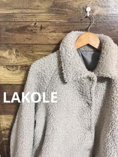 ラコレ　LAKOLE アウター　モコモコ　 ボアショートブルゾン