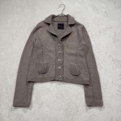 FOXEY BOUTIQUE ウール ニット ジャケット ページュ 38