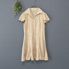 スナイデル［S］美品　ミニワンピース　シャツワンピース　ドット柄　Aライン　夏服