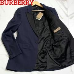 未使用級 近年モデル●BURBERRY タキシード ジャケット ネイビー 50R