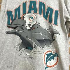 90s ナツメグ製　NFLマイアミドルフィンズ　ヴィンテージ　Tシャツのサムネイル