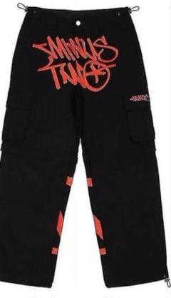 【Minus Two】カーゴパンツ 紫色ロゴ入り 黒 M Minus Two】カーゴパンツ 紫色ロゴ入り 黒 M Minus Two】カーゴ