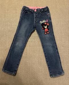 【美品】Double B クマ刺繍 長ズボン 100cm