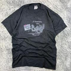 仮面舞踏会イベントTシャツ/USA製/限定一点物商品/ブラック/ビッグプリント