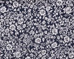 3.5m*ボタニカル*navy white*80ローンリップル*