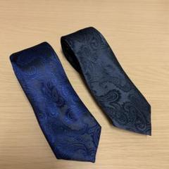 【シルク100%】ハンドメイド イタリア ペイズリーネクタイ2種セット