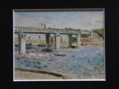 ルノワール、【アルジャントゥイユの鉄橋】、希少画集画 ルノワール、【アルジャントゥイユの鉄橋】、希少画集画