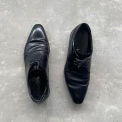 靴 prada archive pointed toe leather shoes Prada Archive 90s Prada Vibram Sole Square Toe MENS (NO