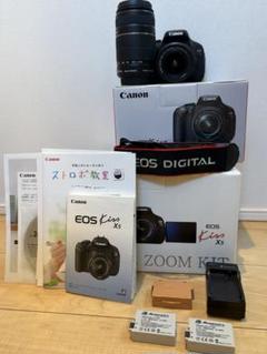 Canon キャノン Kiss X5 Wレンズセット　✨届いてすぐに使える✨ ❤美品❤自撮りOK❤届いてすぐ使える❤キャノン Canon kiss