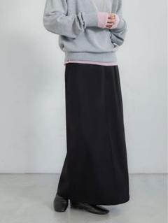 美品　crewre★クルーレ★バックタックナロースカート★ブラック・サイズ1 crewre online shop / バックタックナロースカート