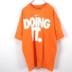 3726 古着 Tシャツ プリント ナイキ オレンジ