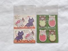 新品　ふせん 2セット　貼ってはがせるミニ付せん　くま　ネコ　文房具のサムネイル