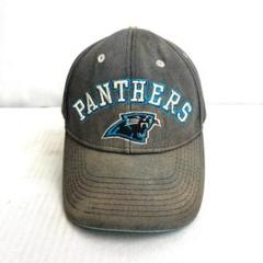 【US買付】キャップ 6パネルキャップ 刺繡ロゴ NFL PANTHERS 黒