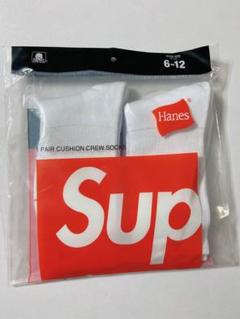 supreme シュプリームhanes靴下　白色 1足分