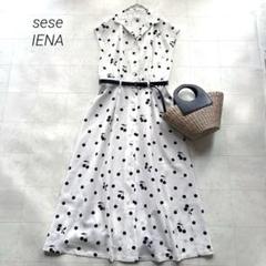 sese IENA イエナ 水玉 チェリー柄 ノースリーブシャツ カットソー sese IENA イエナ 水玉 チェリー柄 ノースリーブシャツ