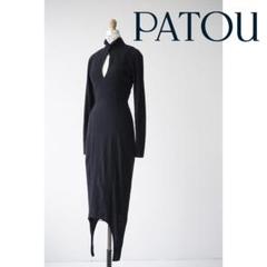 PATOU パトウ ロング ワンピース 42 BLACK