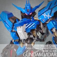 ガンダムヴィダール MG 1/100 LED発光+キャンディ塗装完成品