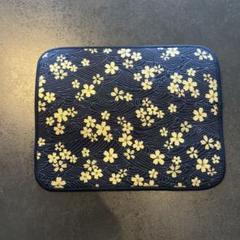花柄 ネイビー マウスパッド