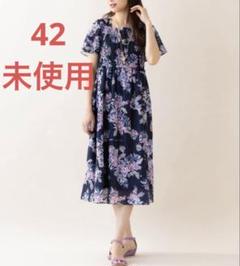 ローズティアラ rose tiara 42 L 夏 半袖ワンピース 赤