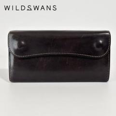 ワイルドスワンズ WILDSWANS WAVE 長財布 チョコ