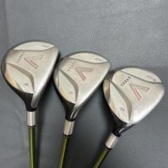 ぐっさん初代V STEEL フェアウェイウッド 4番 7番２本セット ゼクシオ 13 フェアウェイウッド レッド MP1300