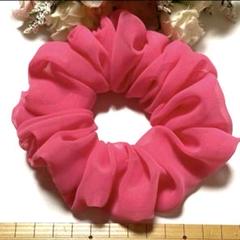 ハンドメイドシュシュ☆シフォンピンク