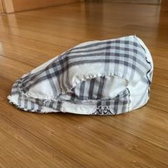 Kappa ハンチング帽 グレーとホワイトチェック