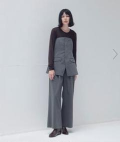 【louren】baretop combinaison Combinaison en simili cuir WR.UP® avec bas évasé