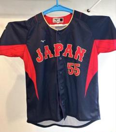 MIZUNO - 村上宗隆　レプリカユニフォーム　刺繍　WBC2023 侍JAPAN Lサイズ MIZUNO - 村上宗隆 レプリカユニフォーム 刺繍 WBC2023 侍JAPAN