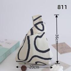 811 ニットトートバッグ 手編み 大容量 おしゃれ女子必見 おしゃ [vv34