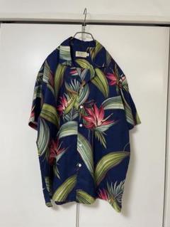 90s NEWT 開襟　半袖アロハシャツ　ヴィンテージ　USA
