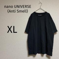 281/ナノユニバース アンチスメル Tシャツ【XL】黒 抗菌防臭 抗ウイルス