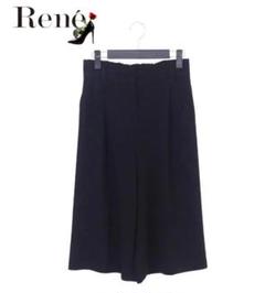 【新品未使用】ルネ René ハーフパンツ 36 未使用に近い☆Rene ハーフパンツ 36 タック センタープレス