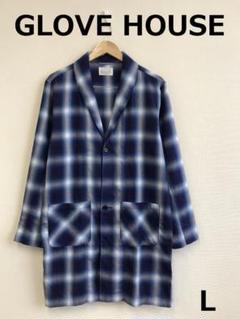 値下　A0716A05【GLOVE HOUSE】ロングチェックシャツジャケット