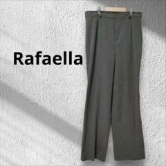 Rafaella センタープレス グレー バギーパンツ スラックス Lストレッチ