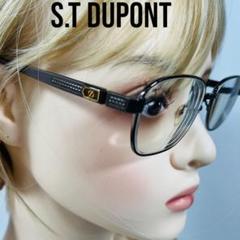 S.T. Dupontデュポン 装飾テンプル スクエア　メガネフレーム