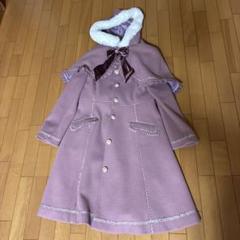 美品【アクシーズファムカワイイ】薄紫色 Mサイズ ポンチョ・ケープコート リボン 美品【アクシーズファムカワイイ】薄紫色 Mサイズ ポンチョ