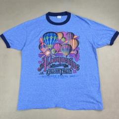 80s リンガーTシャツ 気球 バルーンフェスタ ネイビー ヴィンテージ