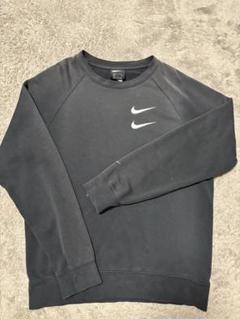 ★美品★NIKE ダブルスウォッシュ パーカー XL　黒　トレーナー　薄手 ナイキ NIKE ダブルスウォッシュ トレーナー スウェット - メルカリ