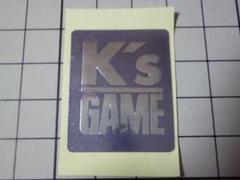 正規品 K's GAME ステッカー 27×33mm 当時物 岩城滉一