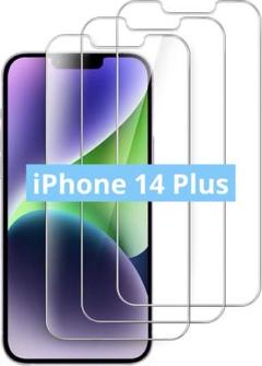 アイフォン14プラス 6.7インチ用 全面保護フィルム 9H強化ガラスフィルム