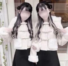 【最終値下げ】 ミシェルマカロン　ダッフルショートコート　ホワイト　フリーサイズ 2025年最新】michellMacaron 着丈：ショート ダッフルコートの